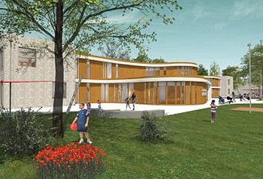 Nieuwbouw Brede School (kern) te Hoeven